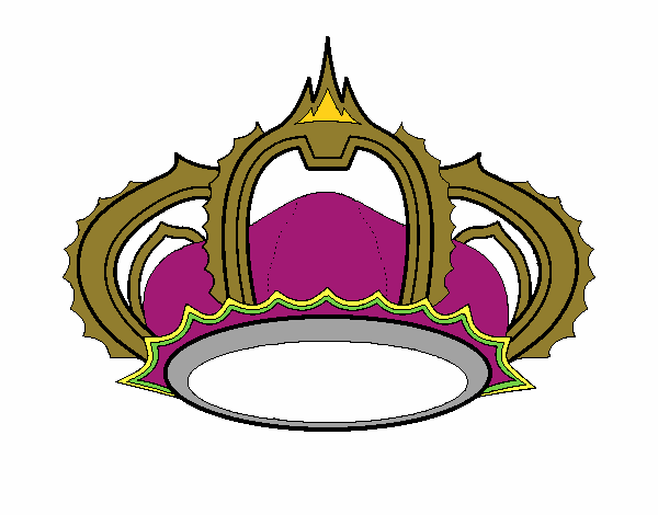 Coloring page Royal crown painted byredhairkid