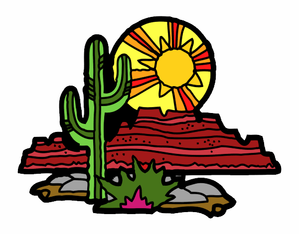 Coloring page Colorado Desert painted bysheba