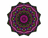 Coloring page Mandala with stratum painted bysparker