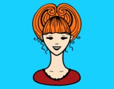 Coloring page Up-do  painted bybarbie_kil