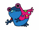Coloring page A toad painted byjody