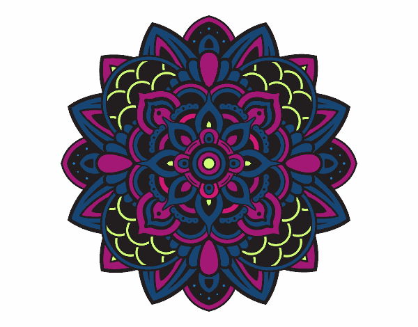 Coloring page Decorative mandala painted byMrsCarman
