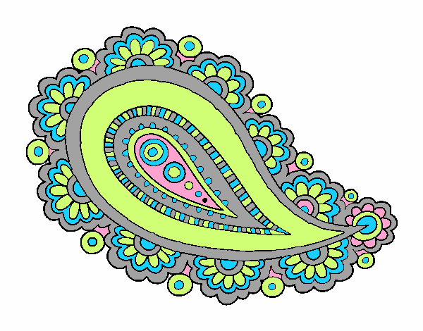 Coloring page Mandala teardrop painted byMrsCarman