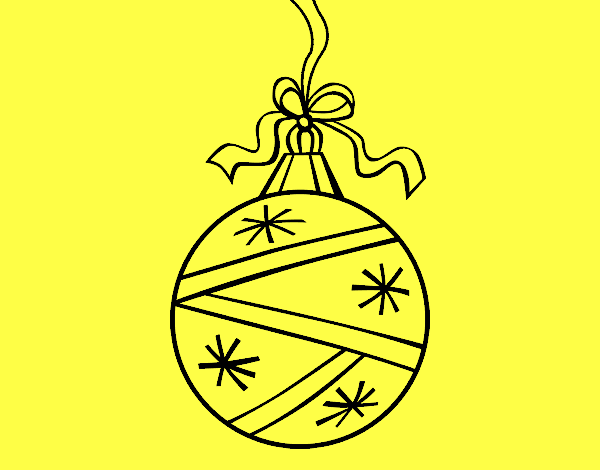 A Christmas round ball