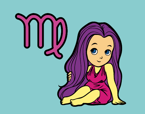 Coloring page Virgo horoscope  painted byMy4Punks