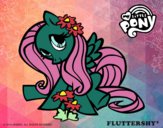 Coloring page Fluttershy painted byjessica88