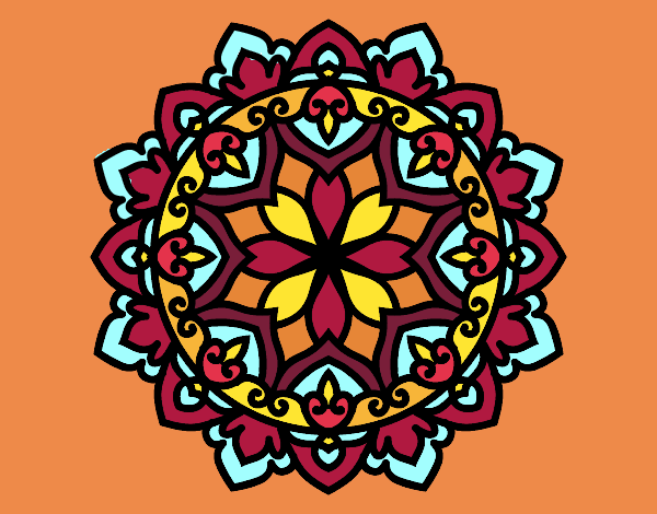 Coloring page Celtic mandala painted byECHO