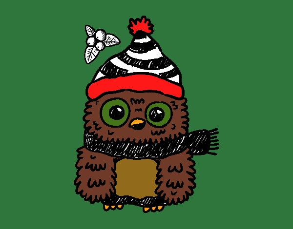 Owl ready for Christmas 
