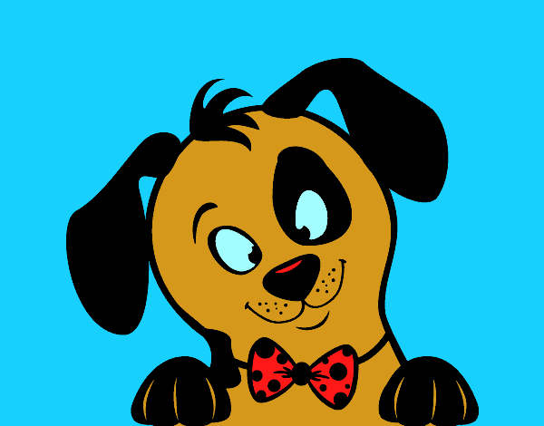 Coloring page Puppy with spots painted bymindella