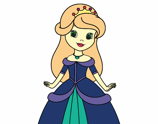 Coloring page Beauty princess painted byLilypop
