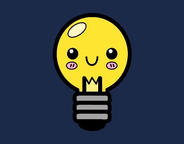 Coloring page Bulb painted byTheColor