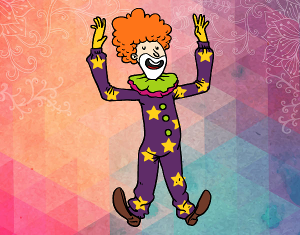 Coloring page  Clown jumping painted bybarbie_kil