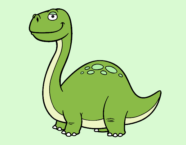 Coloring page Diplodocus Dinosaur painted byemma7200