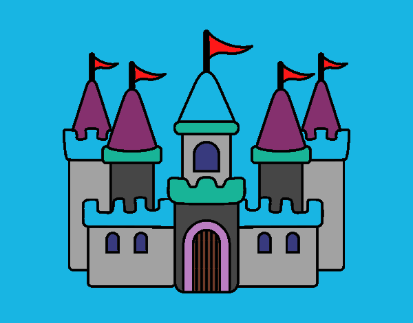Coloring page Fantastic castle painted byLilypop