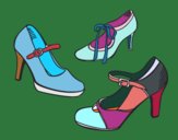 Coloring page Court shoes painted byLucky