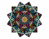 Coloring page Fruit mandala painted byLucky