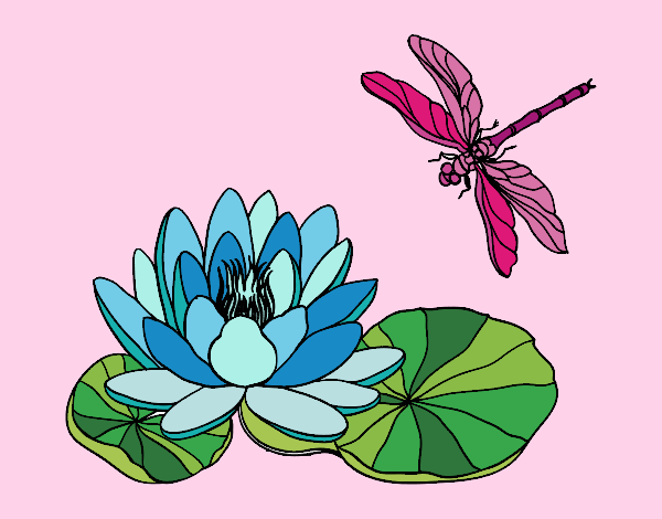 Coloring page Lotus flower painted byDivaDee
