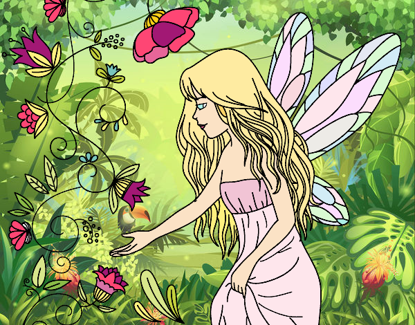Coloring page Sylph painted bysuzie