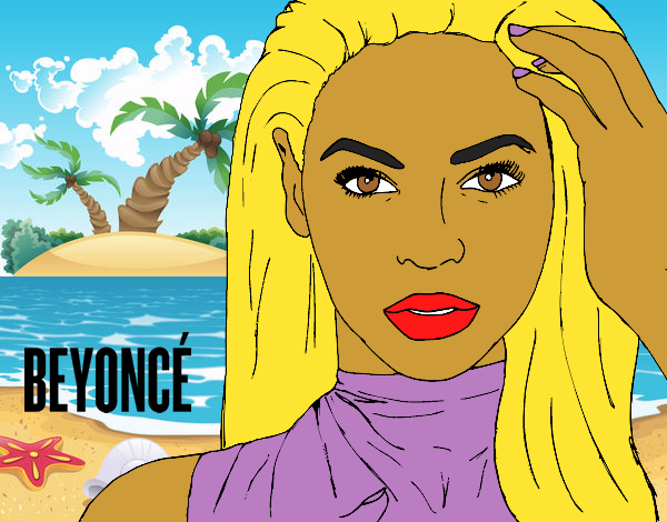 Coloring page Beyoncé I am Sasha Fierce painted byCharlotte