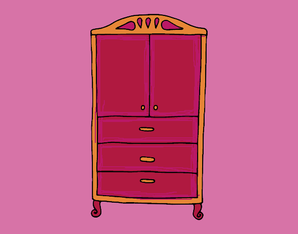 Coloring page Closet for clothes painted byECHO