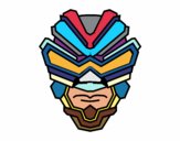 Coloring page Gamma ray mask painted byLucky