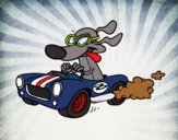 Coloring page Racing dog painted byace196701