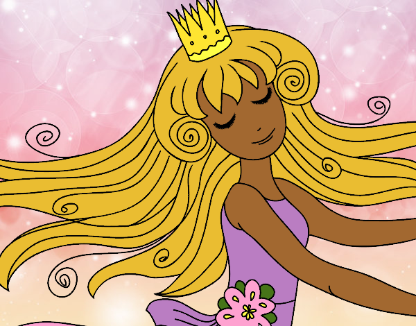 Coloring page Sweet princess painted byCharlotte