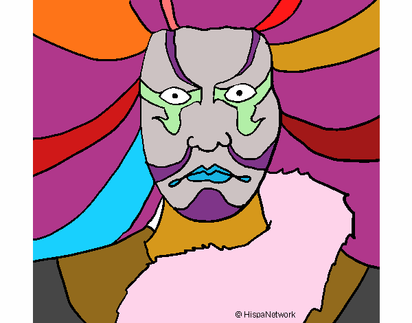 kabuki coloring pages - photo #26