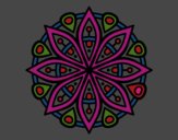 Coloring page Mandala for the concentration painted bypzyche7