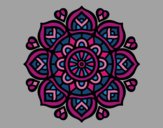 Coloring page Mandala for mental concentration painted byjune77
