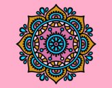 Coloring page Mandala to relax painted byjune55