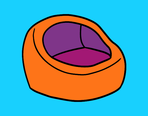 Round armchair