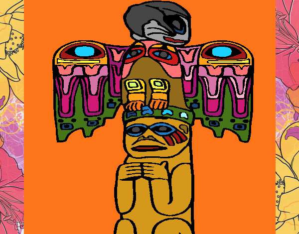 Coloring page Totem painted bySearlait