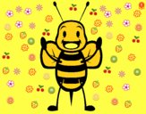 Coloring page Little bee painted byCharlotte