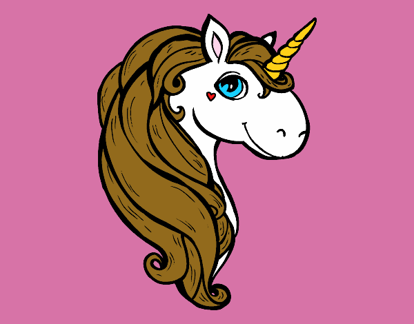 Coloring page A unicorn painted byKArenLee