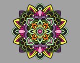 Coloring page Decorative mandala painted byd33d33