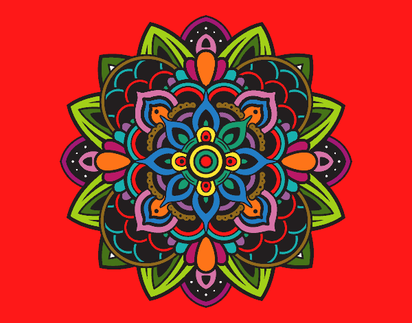 Coloring page Decorative mandala painted byKArenLee