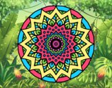 Coloring page Growing mandala painted byCaryAnn