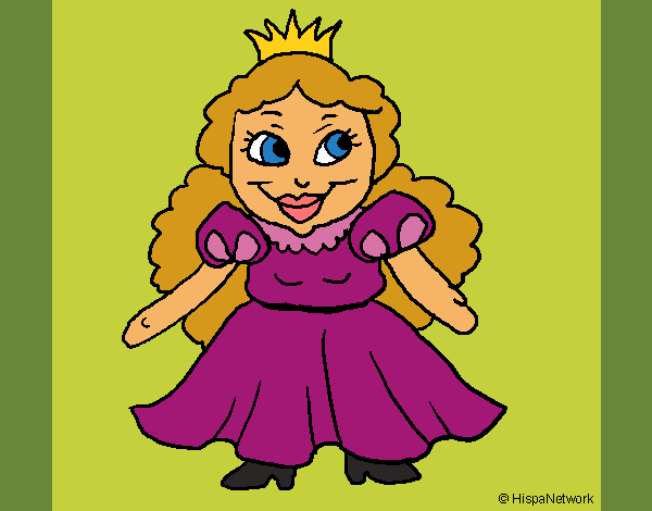 Coloring page Little princess painted byKArenLee