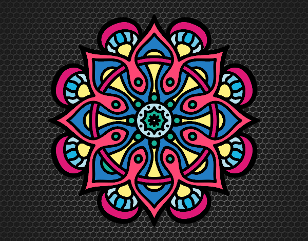 Coloring page Mandala arab world painted byCaryAnn