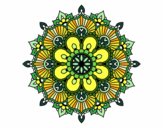 Coloring page Mandala floral flash painted byd33d33