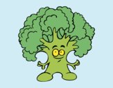 Coloring page Mr. broccoli painted byKArenLee