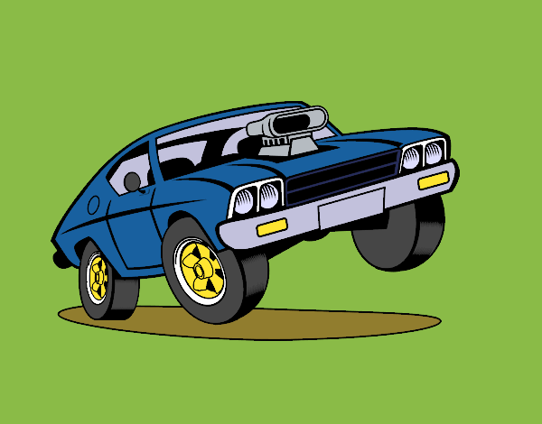Coloring page Muscle car painted byKArenLee
