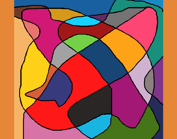 Coloring page Abstract painted byKArenLee