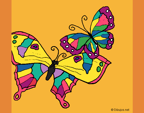 Coloring page Butterflies painted byKArenLee