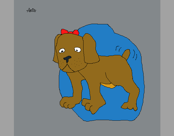 Coloring page Dog painted byKArenLee