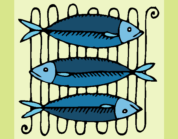 Coloring page Fish painted byneidamac