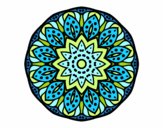 Coloring page Mandala of nature painted byd33d33
