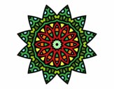 Coloring page Mandala star painted byd33d33