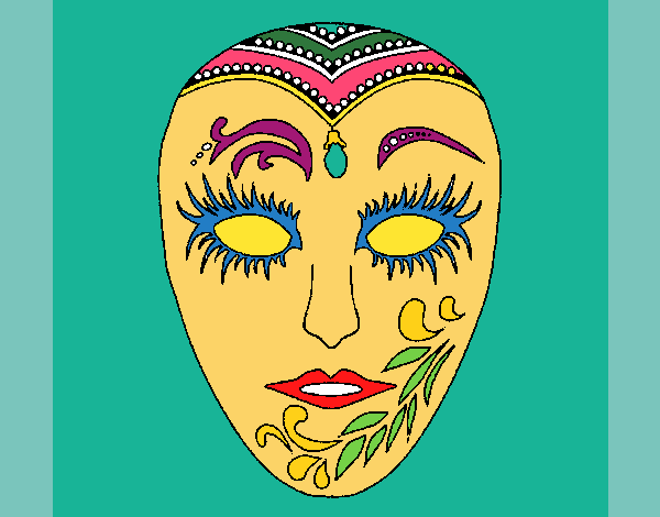 Coloring page Mask painted byKArenLee